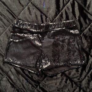 SOLD Spirit Halloween Black Sequin Shorts